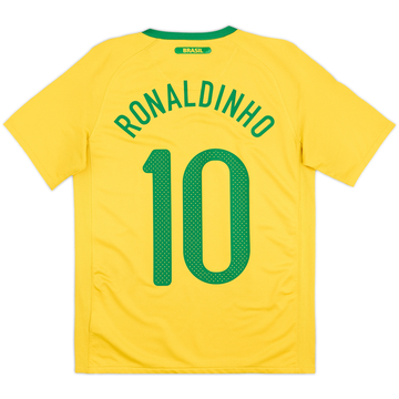 2010-11 Brazil Maillot domicile Ronaldinho #10 - 7/10 - (XL.Boys)