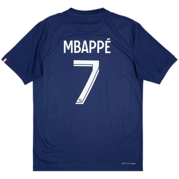 2022-23 Paris Saint-Germain Maillot Domicile Authentique Mbappe #7 - 7/10 - (M)