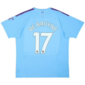 2019-20 Manchester City Maillot Domicile De Bruyne #17 - 6/10 - (XL)