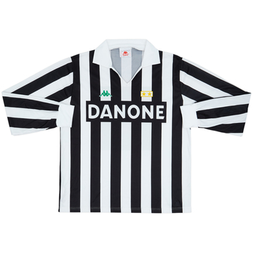 1992-94 Juventus Maillot Domicile Basique Manches Longues - 10/10 - (L)
