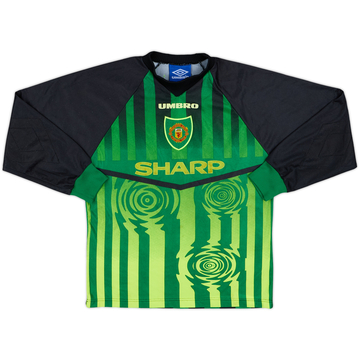 1997-98 Manchester United Maillot GK - 8/10 - (L.Boys)