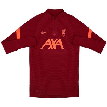 2021-22 Liverpool Nike Haut d'entraînement 1/4 Zip Version Joueur - 8/10 - (S)
