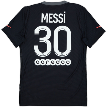 2021-22 Paris Saint-Germain Maillot Third Authentique Messi #30 - 9/10 - (S)