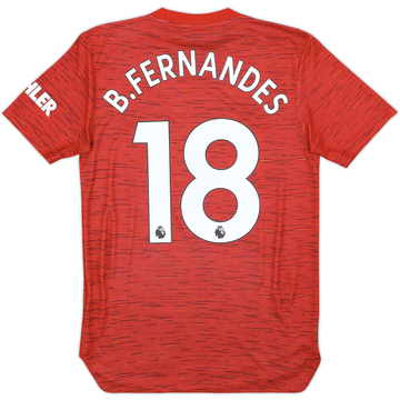 2020-21 Manchester United Maillot domicile authentique B.Fernandes #18 - 9/10 - (XS)