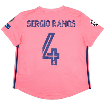 2020-21 Real Madrid Maillot extérieur Sergio Ramos #4 (Femme XL)