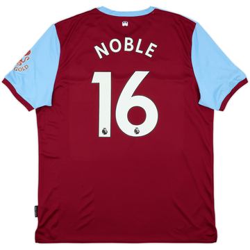 2019-20 West Ham Maillot Domicile Noble #16 (XXL)