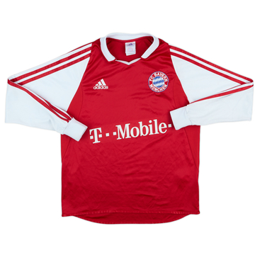 2003-04 Bayern Munich Maillot Domicile Manches Longues - 7/10 - (XL.Boys)