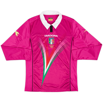 2009-10 Italy Diadora Maillot arbitre ML - 9/10 - (S)