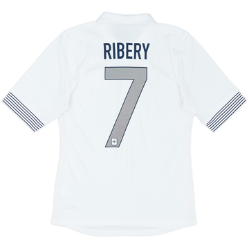 2012-13 France Maillot extérieur version joueur Ribery #7 - 5/10 - (S)