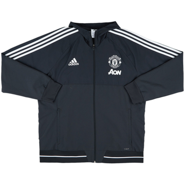 2017-18 Manchester United adidas Veste de survêtement à capuche - 10/10 - (XL)