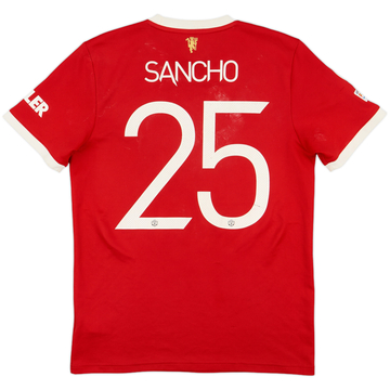 2021-22 Manchester United Maillot domicile Sancho #25 - 5/10 - (M)