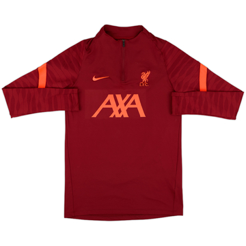 2021-22 Liverpool Nike 1/4 Zip Sweat-shirt - 9/10 - (S)