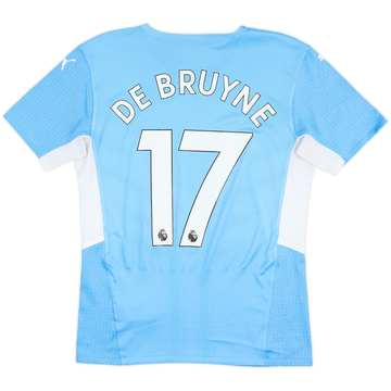 2021-22 Manchester City Maillot Domicile Authentique De Bruyne #17 - 10/10 - (S)