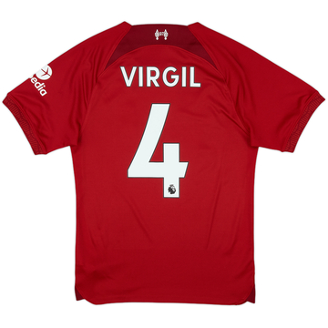 2022-23 Liverpool Maillot domicile Virgil #4 - 10/10 - (XS)