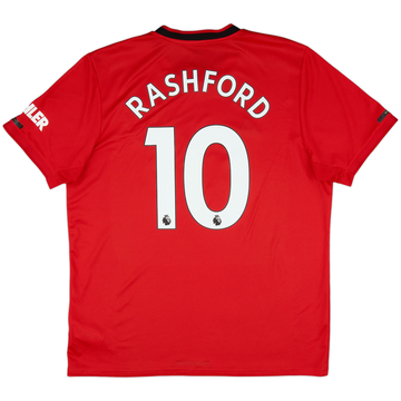 2019-20 Manchester United Maillot domicile Rashford #10 - 6/10 - (XL)