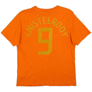 2006-07 Netherlands Nike T-shirt graphique v.Nistelrooy #9 - 5/10 - (M)