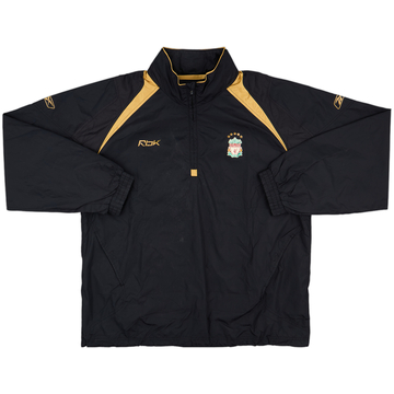 2005-06 Liverpool Reebok Veste de pluie à capuche 1/4 Zip - 7/10 - (XXL)
