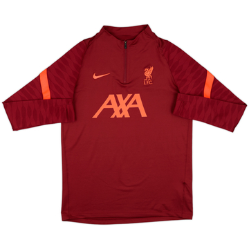 2021-22 Liverpool Nike Haut de survêtement 1/4 Zip - 6/10 - (M)