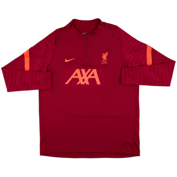 2021-22 Liverpool Nike Haut d'entraînement 1/4 Zip - 8/10 - (XL)