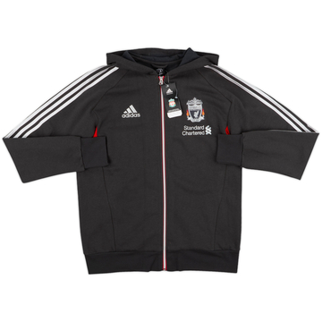 2011-12 Liverpool adidas Veste de survêtement à capuche (L/XL)