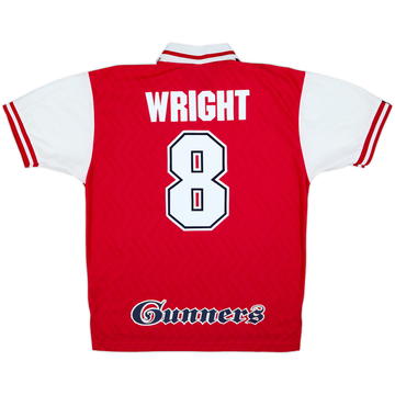 1996-98 Arsenal Maillot Domicile Wright #8 - 8/10 - (L)