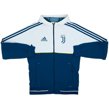 2017-18 Juventus adidas Veste de pluie à capuche - 8/10 - (S)