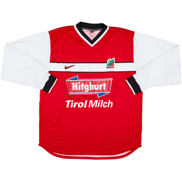 1999-00 Tirol Innsbruck Maillot Extérieur Manches Longues Jeunesse Version Match #10