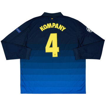 Maillot extérieur manches longues Manchester City 2014-15 Kompany #4 (3XL)