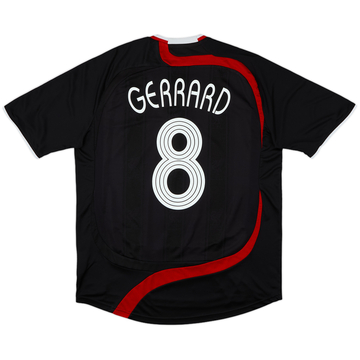 2007-08 Maillot Third Liverpool Gerrard #8 - 5/10 - (L)