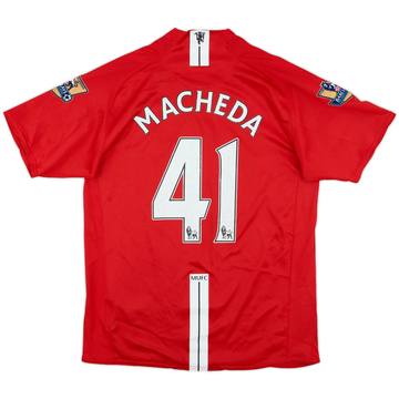 2007-09 Manchester United Maillot Domicile Macheda #41 - 6/10 - (M)
