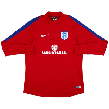 2016-17 England Nike 1/4 Zip Haut d'entraînement - 7/10 - (L)