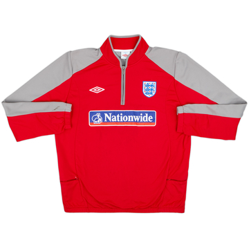2010-11 England Umbro Sweat-shirt col zippé 1/4 - 7/10 - (XL)