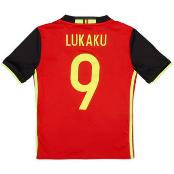 2016-17 Belgium Maillot Domicile Lukaku #9 - 8/10 - (S.Boys)