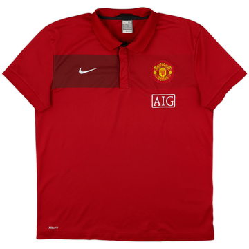 2009-10 Manchester United Nike Polo - 7/10 - (XL)