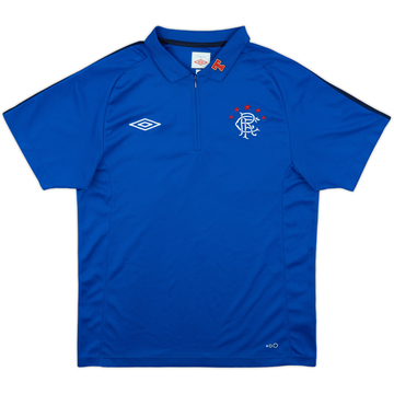 2011-12 Rangers Umbro Polo 1/4 zip - 8/10 - (M)