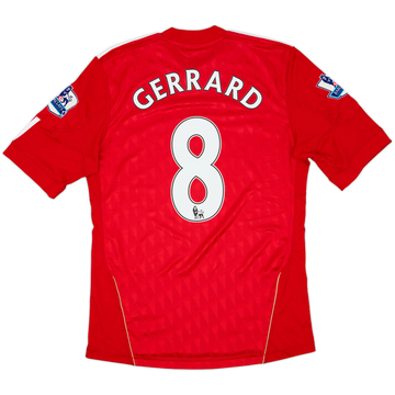 2010-12 Liverpool Maillot Domicile Gerrard #8 - 7/10 - (S)