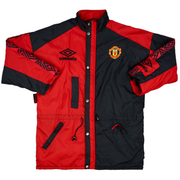 1992-94 Manchester United Umbro Manteau de banc matelassé - 10/10 - (XL)