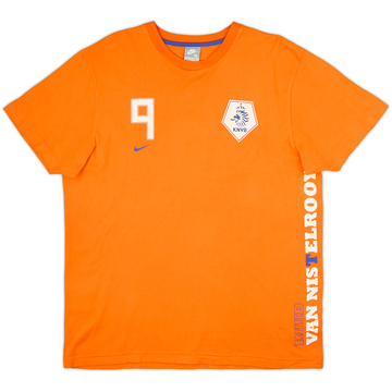 2008-10 Netherlands Nike T-shirt graphique Ruud Van Nistelrooy #9 - 8/10 - (XL)