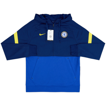 2021-22 Chelsea Nike 1/2 Zip Sweat-shirt à capuche (M)