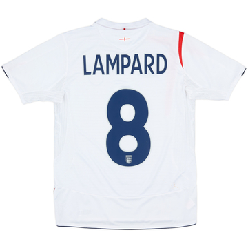 2005-07 England Maillot Domicile Lampard #8 - 6/10 - (XL.Boys)
