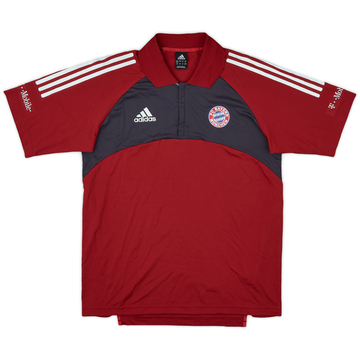 2002-03 Bayern Munich adidas Polo 1/4 Zip - 6/10 - (M)