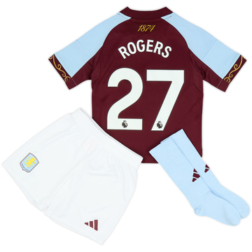 2025-26 Aston Villa Kit complet Domicile Rogers #27 (Petits enfants)