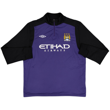 2012-13 Manchester City Umbro Haut d'entraînement 1/4 Zip - 8/10 - (XL)