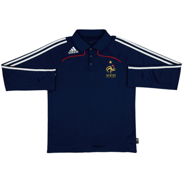 2007-08 France adidas Polo manches longues - 8/10 - (S)