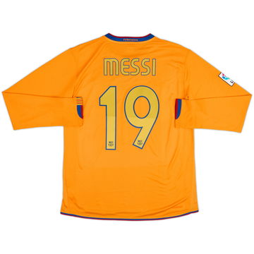 2006-08 Barcelona Maillot Extérieur Manches Longues Messi #19 - 8/10 - (M)