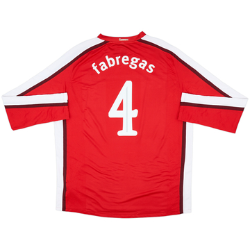 2008-10 Arsenal Maillot Domicile ML Fabregas #4 - 8/10 - (XXL)