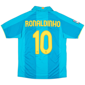 2007-09 Barcelona Maillot extérieur Ronaldinho #10 - 8/10 - (M)