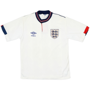 1987-90 England Maillot Domicile - 8/10 - (M.Boys)