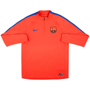 2016-17 Barcelona Nike Haut d'entraînement 1/4 zip - 7/10 - (L)