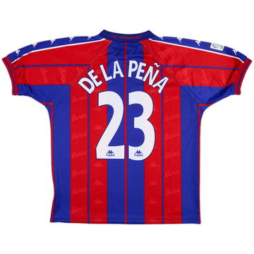 1997-98 Barcelona Maillot Domicile De La Pena #23 - 8/10 - (M)